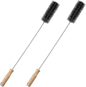 2 Sets Furnace Boiler Brush Stove Pipe Cleaner, Dia 2, Length 27
