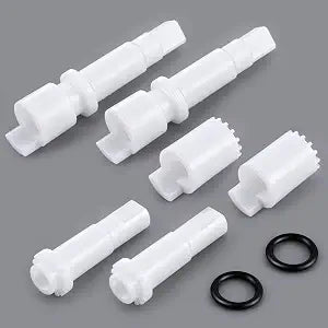 Stem Extension Kit Compatible with Moen 90274, Compatible with Moen 2 Handle Widespread Wing Style Bathroom Faucets, Handle Adapter Kit, White (2 Pack)