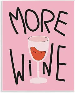 Wine Quote Glam Kitchen, 11 x 14 Inch Mounted Print on Wall Plaque