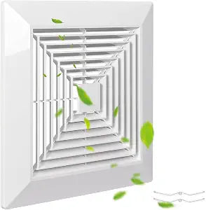 Gloss-1P 12"x12" Bathroom Exhaust Fan Cover with Spring