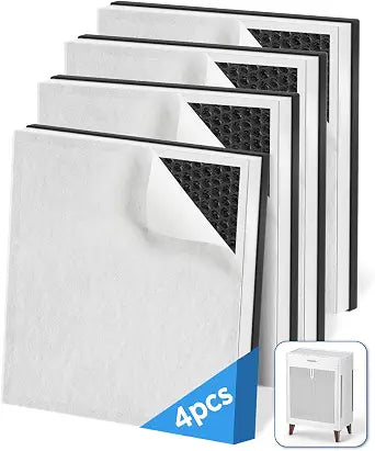 MOOKA HKB320F Air Purifier Filter Replacement, 4 Pack HEPA Filters