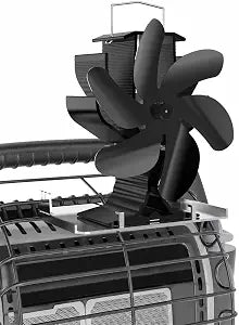 Signstek Wood Stove Fan, Heat Powered Heater Fan