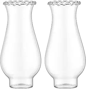 2 Pcs Small Oil Lamp Chimney Replacement 1 1/4 in Base by 5 in, Stylish