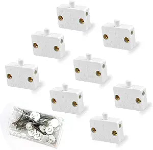 8Pcs Door Closed Light Switch Kit - On Off When Open for Activated Lights 120V Cabinet Switches Closet Electrical Switch