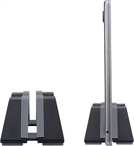 Adjustable Vertical Laptop Stand - Aluminum, Universal Fit for All Laptops (10-30mm Thickness) - Fashion Design, Adjustable Width, Anti-Slip & Scratch-Resistant, Patented Design