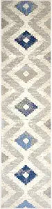 Home Dynamix Melrose Maritza Area Rug, 2x7 Runner, Blue/Ivory