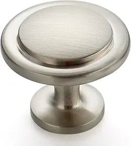 Ravinte Brushed Nickel Cabinet Knobs Zinc Drawer Knobs, 1-1/4 Inch, 30 Pack
