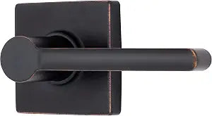 BRINKS Contemporary Non-Locking Interior Door Lever, Tuscan Bronze - Designed for Sleek and Modern Homes and Blends Seamlessly with Interior Dcor (E2427-150)