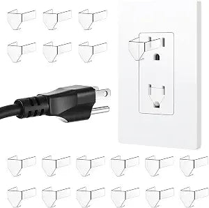 TIESOME Loose Outlet Fix, 20 Pcs 3-Prong Clear Socket Insert
