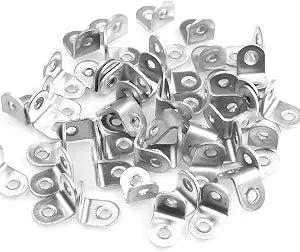 ASelected 100PCS 304 Stainless Steel L Brackets 20x20x16mm for Repair