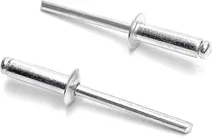 ISPINNER 100pcs 3/16" x 5/8" Aluminum Blind Rivets, 4.8 x 16mm Pop Rivets, Pack of 100 (Silver)