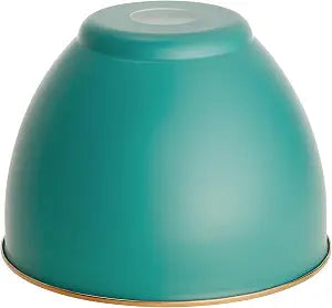 Aspen Creative 21601-71,Replacement Metal Shade for Pendant Light,Aquamarine,7-7/8"W x 5-3/4"H,Center Hole 1-5/8"