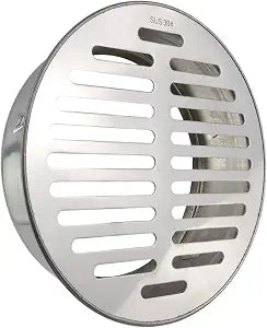 Dnyta 7in Floor Drain Cover Stainless Steel Round Anti Blocking Grate Cover