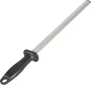 Professional Diamond Knife Sharpener, 12 Inch Oval Honing Rod with Ergonomic PP Handle, Durable Sharpening Steel for Polishing Chef Kitchen Knives