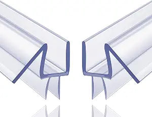 2-Pack Butecare Frameless Shower Door Bottom Seal for Glass Doors Stop Shower Leaks and Create a Water Barrier (3/8 x 39)