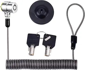Laptop Cable Lock Hardware Security Cable Lock, Anti Theft Retractable Lock for Tablet Laptop All Other Notebooks and Tablets 2 Keys