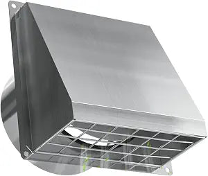 Hon&Guan Dryer Vent Cover Outside 4 Inch with Magnetic Flap for Bathroom