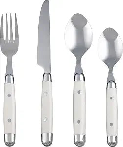 Cambridge Jubilee White 16-Piece 18/0 Silverware Set for 4, Flatware