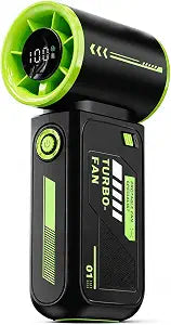 Mini Turbo Handheld Fan, Pocket Size, 25dB Quiet, 10m/s, 100 Speeds