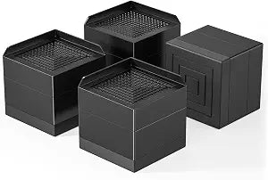Ezprotekt Adjustable Bed Furniture Risers 3" Heavy Duty 4000 lbs
