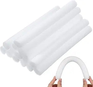 DOITOOL 14 Pcs Slipcover Tuck Grips 8.5" Foam Sticks for Couch Sofa Covers, Non Slip Slipcover Grips for Sofa Cushion Gap Filler Anti Bunching Anchor Rods (White)