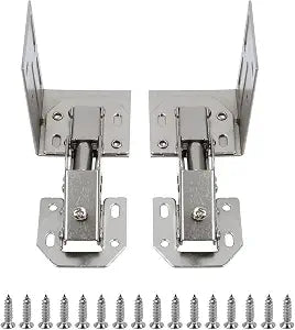 T Tulead 1 Pair (Left and Right) Drop Down Hinge, Steel Tip Out Tray Hinge