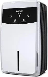 Dehumidifier for Bathroom with 3.3 ft Drain Hose, Auto Shut Off