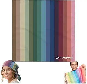 Soft Autumn Color Analysis Palette Drape ��� Find Your Best Colors for Makeup,Scarf,Styling,Wardrobe & Personal Style (Soft A