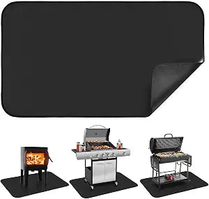 Hearth Rug for Fireplace, 42 x 24 Inch Fireproof Fireplace Mat