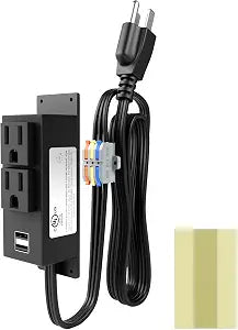 Gun Safe Power Outlet Kit with 2 AC Outlets and 2 USB Ports
