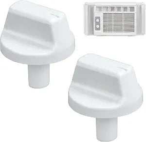 2 Pcs WJ12X24802 AC Knob Compatible with GE Window Air Conditioner, White