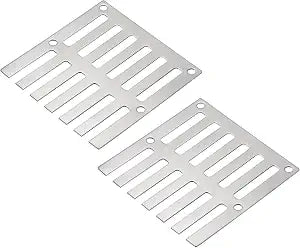 uxcell 2pcs Square Floor Drain Cover, 3" Stainless Steel Shower Drain Grate Drain Protection Cover for Furniture Repair Bathroom Kitchen