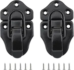 Duckbill Hasp Latches, Small Toggle Box Latches, Oil Rubbed Bronze, 2 Pack