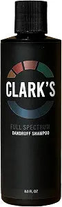 Clark's 0.5% Coal Tar, 3% Salicylic Acid & 1.5% Sulfur Dandruff Shampoo, Full Spectrum, for Seborrheic Dermatitis, Psoriasis, Itching and Flaking Scalp, 8 Fl Oz