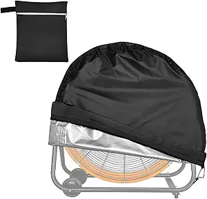 VEGARD 24 Inch Industrial Fan Cover, Waterproof Outdoor Fan Dust Cover for High Velocity Drum and Floor Fans, 31 x 31 x 8.6 Inch, Oxford Fabric with Drawstring