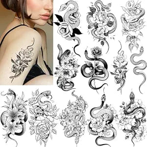 Tazimi Snake Temporary Tattoos