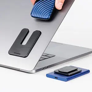 DriveSlide Hard Drive Holder for Laptop | Holds External Hard Drives, SSDs, USB-C Hubs and Power Banks | Slim Dock for Desk and Travel