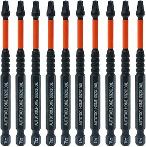 10 Pack #2 Square Driver Bits, 4-Inch Impact SQ2 Bits