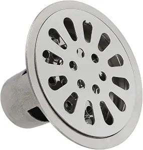 JTLB Floor Drain 3.5 Inch Stainless Steel Odor Deep Water Sealing Round Shower Drain Kit for Kitchen Bathroom Balcony