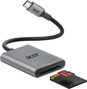 Acer SD Card Reader USB C, Dual Slots Type C to Memory Card Reader