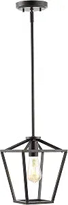JONATHAN Y Grace 7.88" Farmhouse 1-Light Metal Pendant, Oil Rubbed Bronze