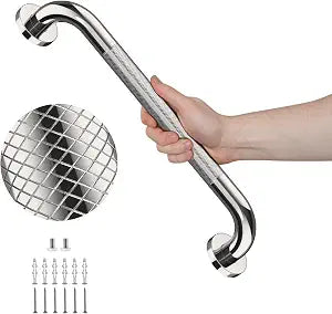 20 Inch Chrome Anti-Slip Shower Grab Bar, Stainless Steel Handrail