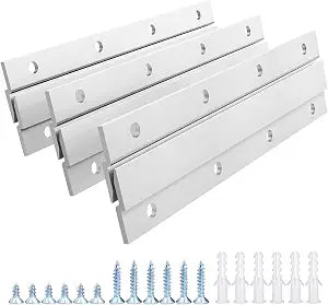 French Cleat Picture Hanger, 6 Inch Aluminum Z Hanger, 3 Pairs