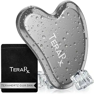 TeraRX® Terahertz Gua Sha for Enhanced Lymphatic Drainage, Reduced Puffiness, and Relieved Facial Tension – 100% Authentic Terahertz Stone Gua Sha Facial Tools