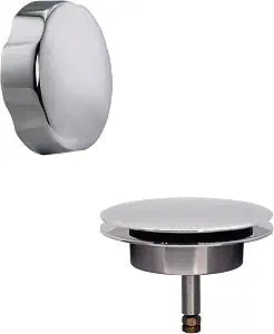 Westbrass A50TE-26 Standard 1-1/2" Replacement Trim for Cable Drive Bath Drain Waste & Overflow Assemblies, Polished Chrome