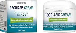 Psoriasis Cream Anti-Itch Helps Relieveitching Redness Flaking Irritation Dandruff Scalling of Scalp Psoriasis Seborrheic Dermatitis Not Sticky Moisturizing Easy Absorb for Daily Skin Care