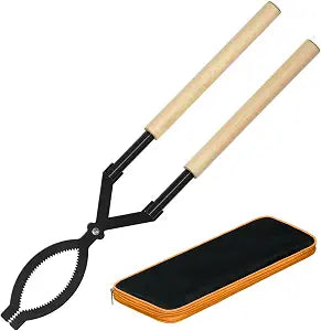 28 Inch Fireplace Tongs with Storage Bag