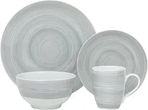 Safdie & Co.Premium Dinnerset DINNERSET 16PCS PRC GREY STONE