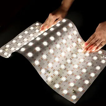 SuperlightingLED 4000K Natural White Soft Thin LED light Panel Sheet with Lenses, DC24V 30W 19.7X9.8 CRI 90+ Wide Light Spread LED Sheets for Backlighting Wall and Glow Letters (4000K Natural White)