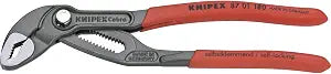 KNIPEX 87 01 180, 7-1/4 in. Cobra Water Pump Pliers, Capacity 1-1/2 in.